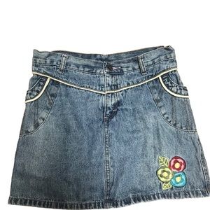 Vintage French Toast Blue Jean Skirt